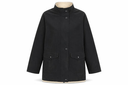 Womens UK Size 10 Berkertex Black Rain Coat