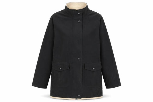 Womens UK Size 10 Berkertex Black Rain Coat