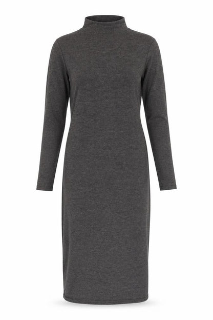 Front view of Aislinn women’s grey t-shirt dress, size S