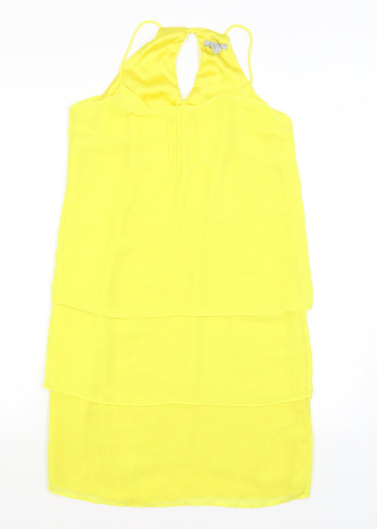H&M Womens Yellow   A-Line  Size 8