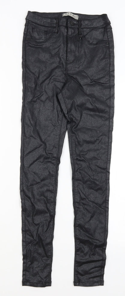 Denim Co Womens Black   Trousers  Size 4 L27 in