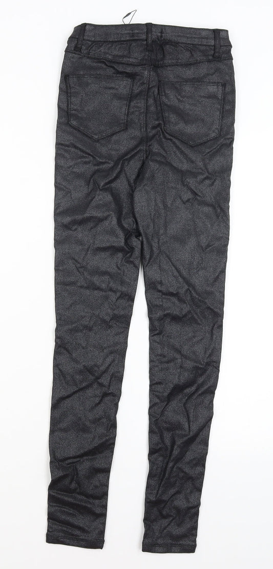 Denim Co Womens Black   Trousers  Size 4 L27 in