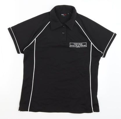 Finden Hales Mens Black    Polo Size M