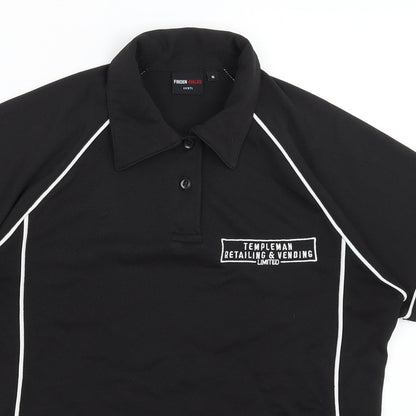 Finden Hales Mens Black    Polo Size M