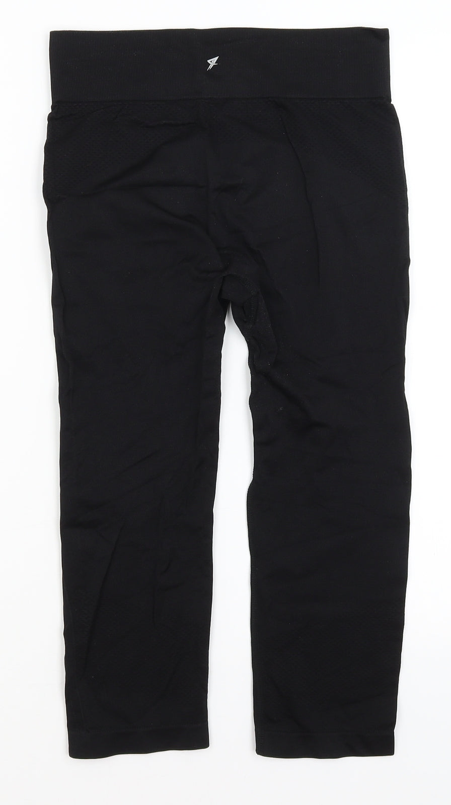 Workout Womens Black   Cropped Leggings Size 10 L19 in