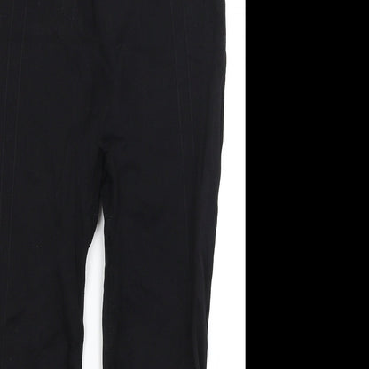 Workout Womens Black   Cropped Leggings Size 10 L19 in