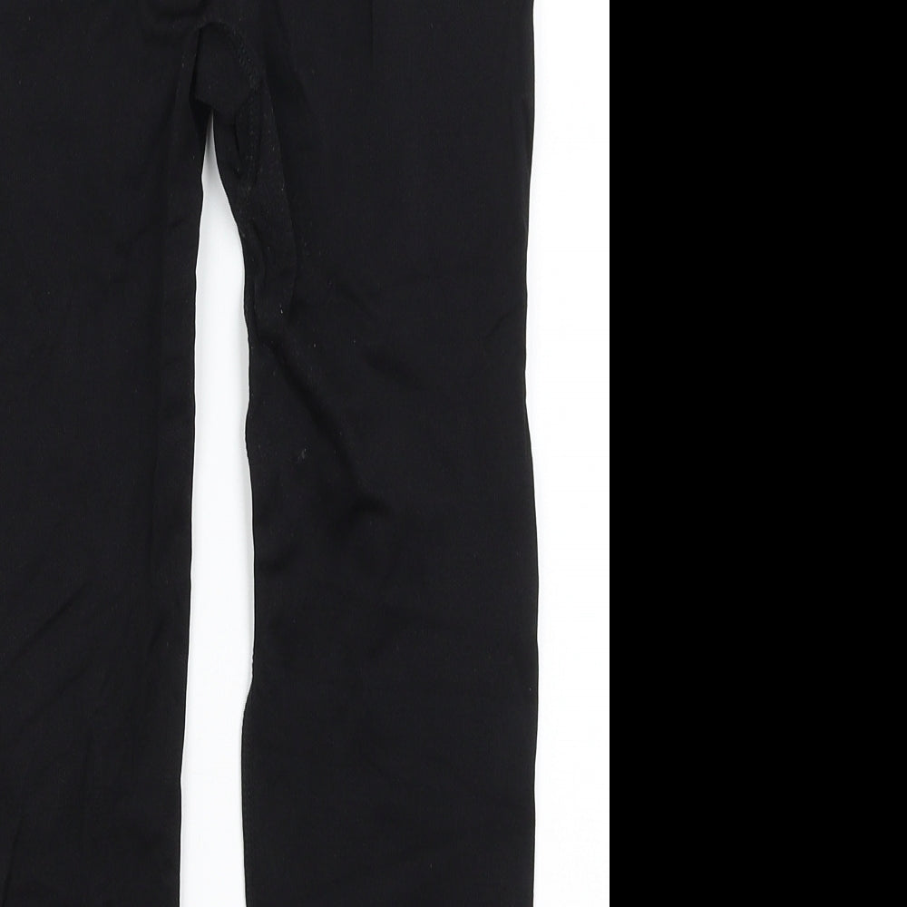 Workout Womens Black   Cropped Leggings Size 10 L19 in