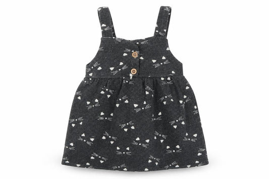 F&F Baby Grey   Fit & Flare  Size 18-24 Months  - Cat Faces