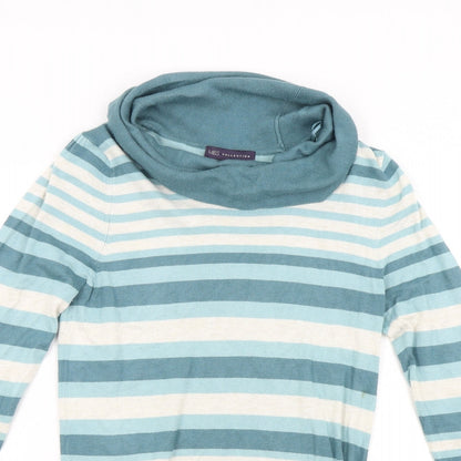 Womens UK Size 10 M&S Green Pullover Jumper