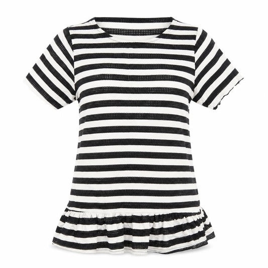 Womens UK Size 8 Blonde & Blonde Multicoloured Basic T-Shirt
