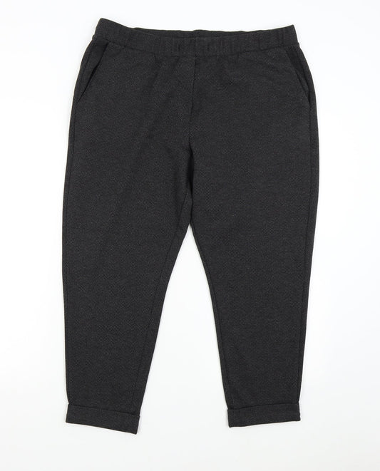 Womens UK Size 16 M&S Regular Fit  Grey Trousers