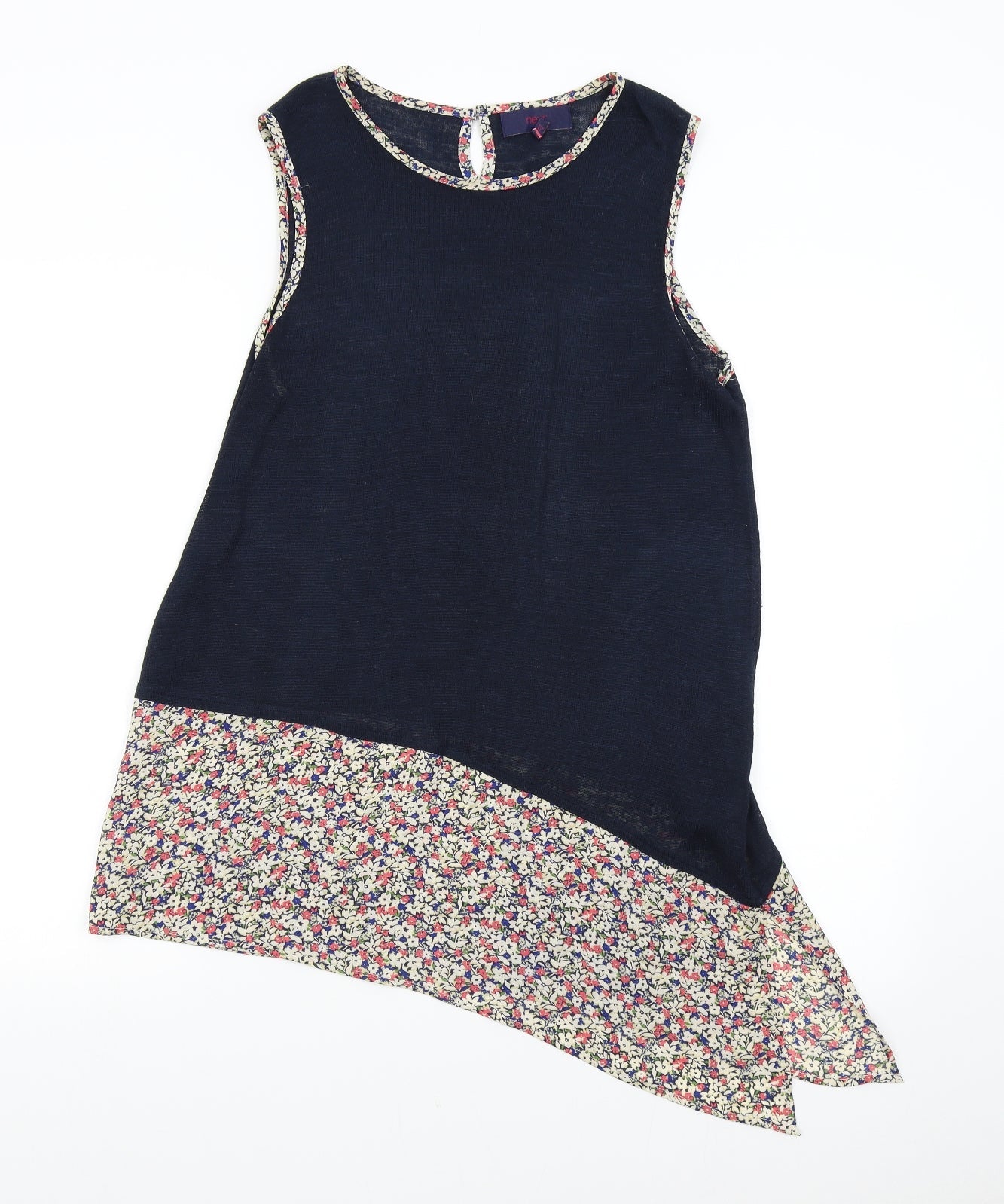 Womens UK Size 12 NEXT Blue Basic Blouse