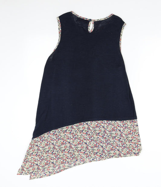 Womens UK Size 12 NEXT Blue Basic Blouse