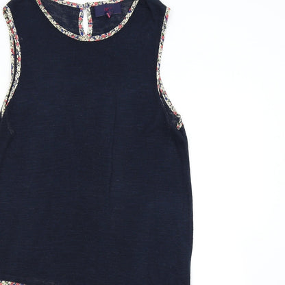 Womens UK Size 12 NEXT Blue Basic Blouse