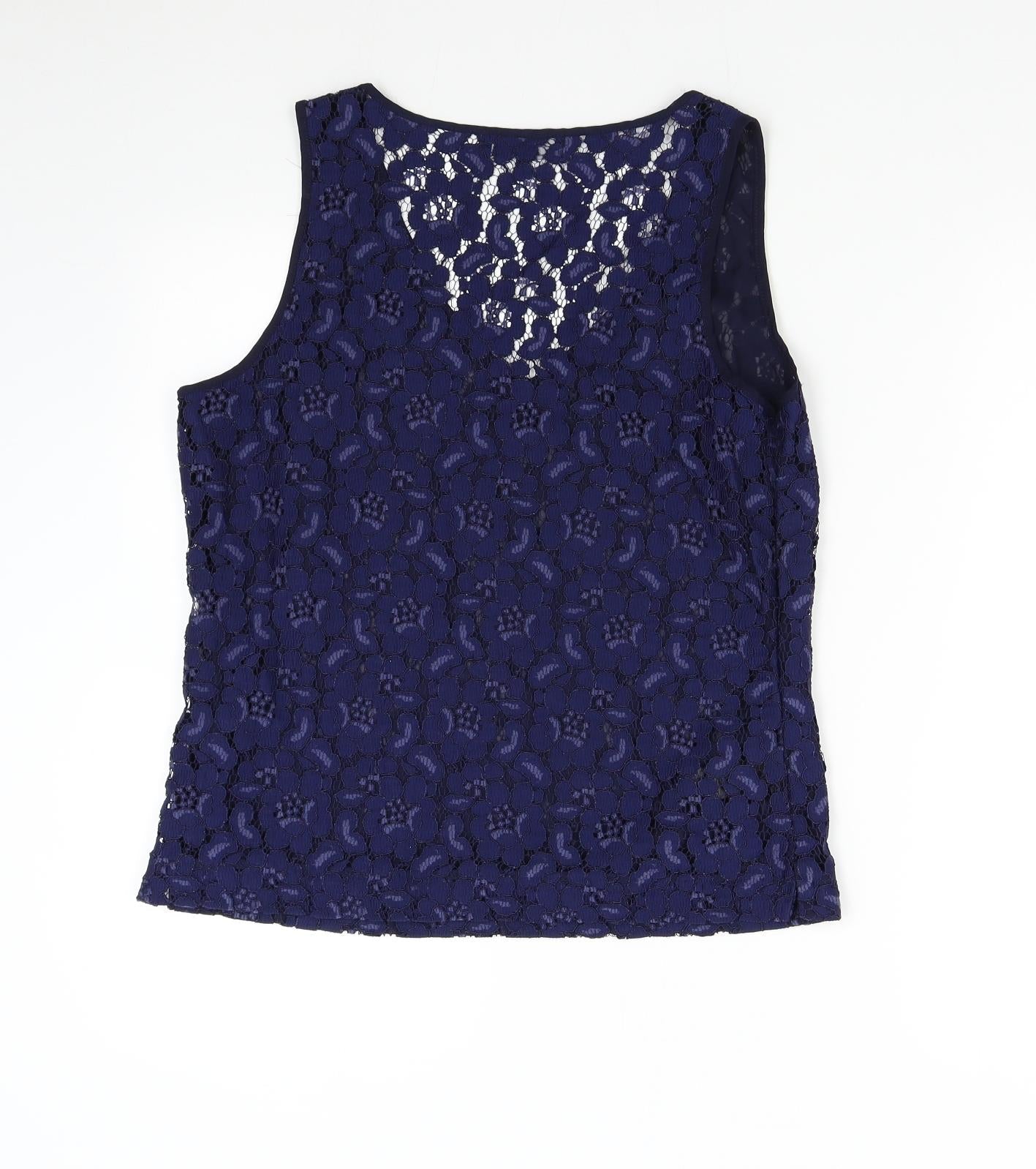 Womens UK Size 12 NEXT Blue Basic Tank