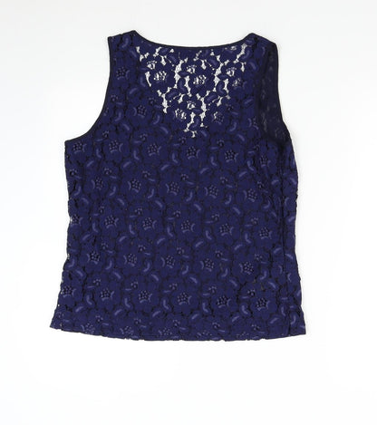 Womens UK Size 12 NEXT Blue Basic Tank