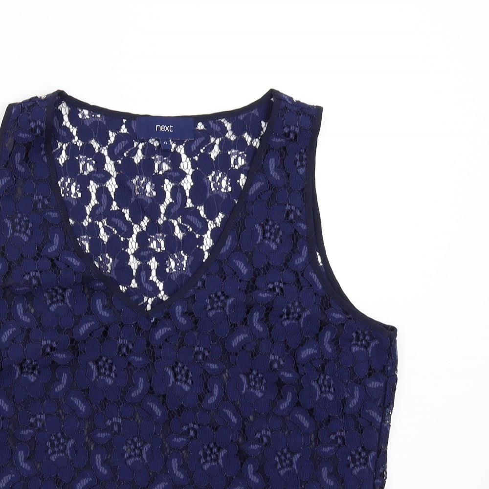 Womens UK Size 12 NEXT Blue Basic Tank