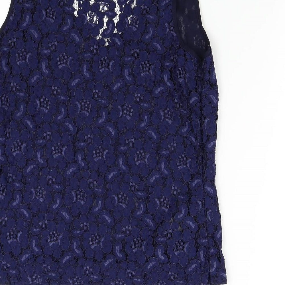 Womens UK Size 12 NEXT Blue Basic Tank