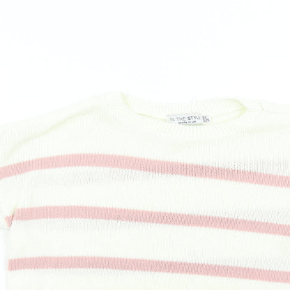 Womens UK Size 8 In the Style Pink Pullover Jumper