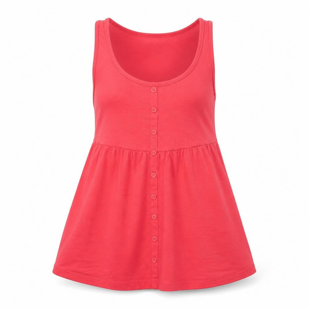 Womens UK Size 8 George Red Basic Tank