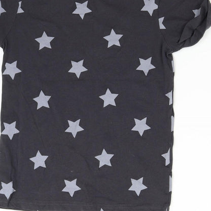 Primark Girls Black   Basic T-Shirt Size 9-10 Years  - Stars NYC