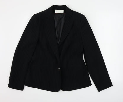 Womens UK Size 12 AMARANTO Regular Black Blazer