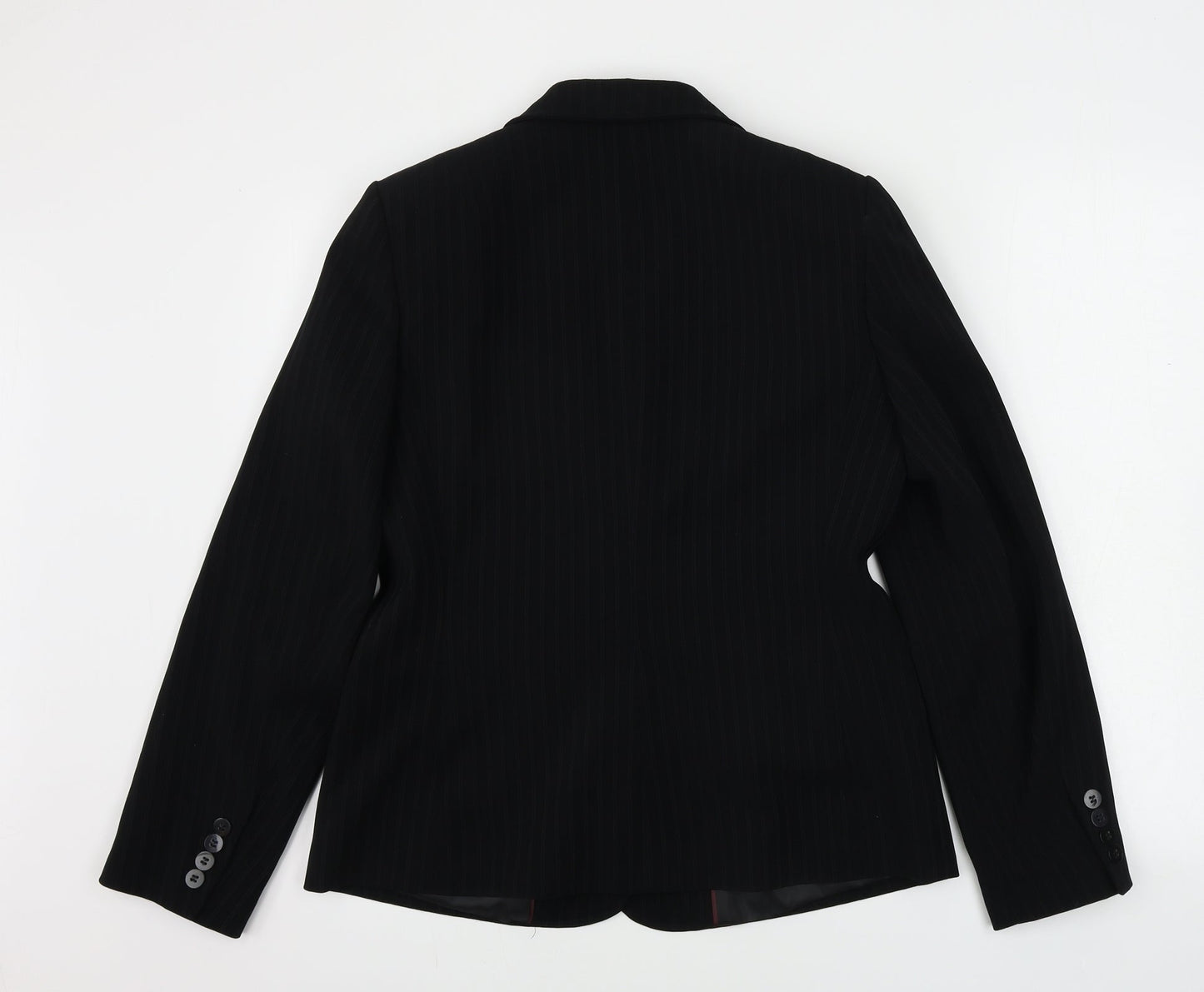 Womens UK Size 12 AMARANTO Regular Black Blazer