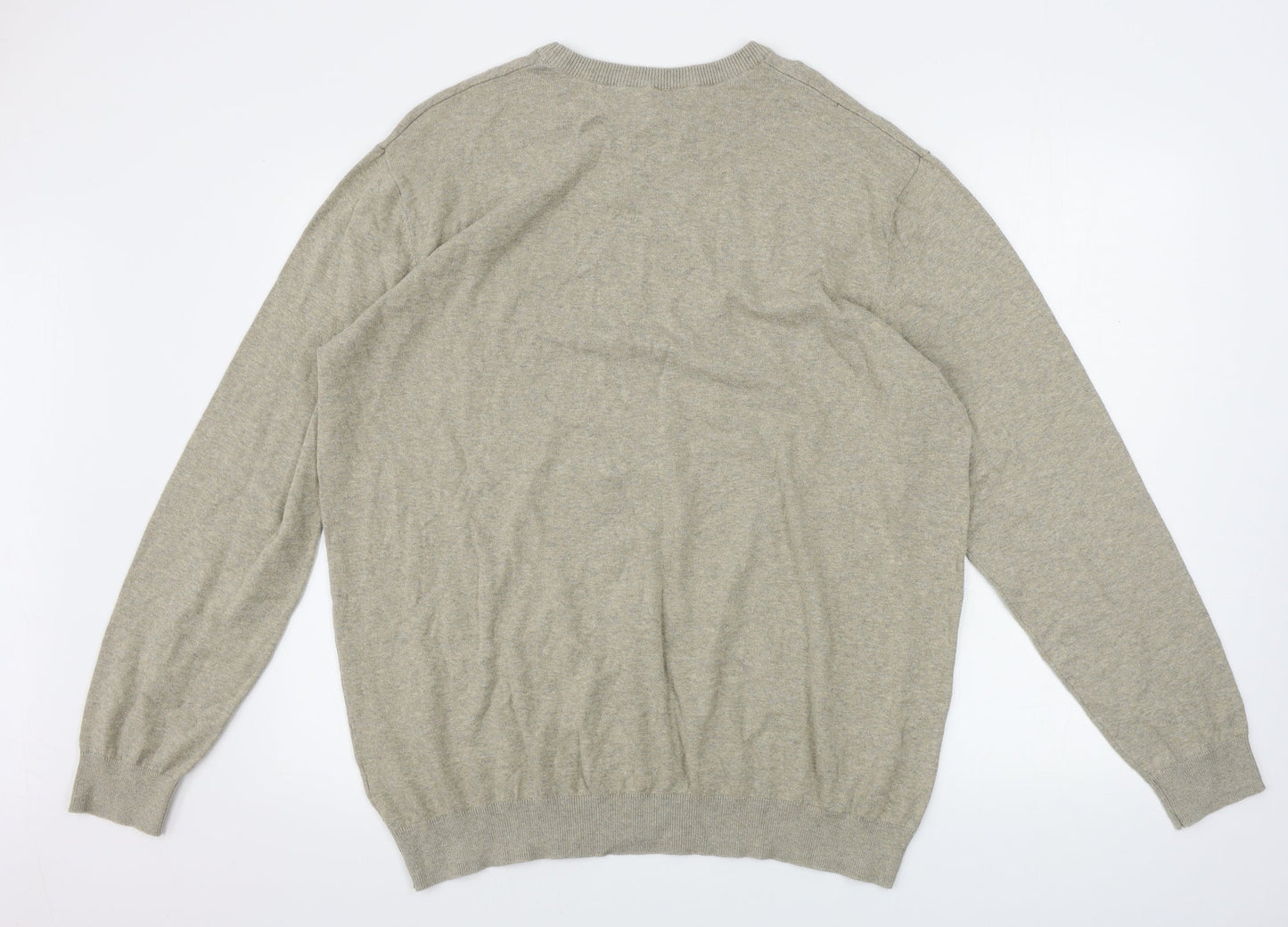 Easy Mens Beige   Pullover Jumper Size 2XL
