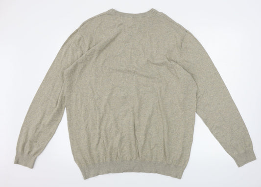 Easy Mens Beige   Pullover Jumper Size 2XL