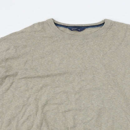 Easy Mens Beige   Pullover Jumper Size 2XL