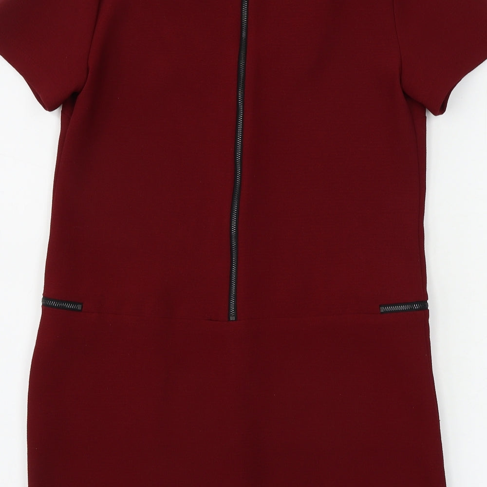 Topshop  Womens Red   A-Line  Size 8