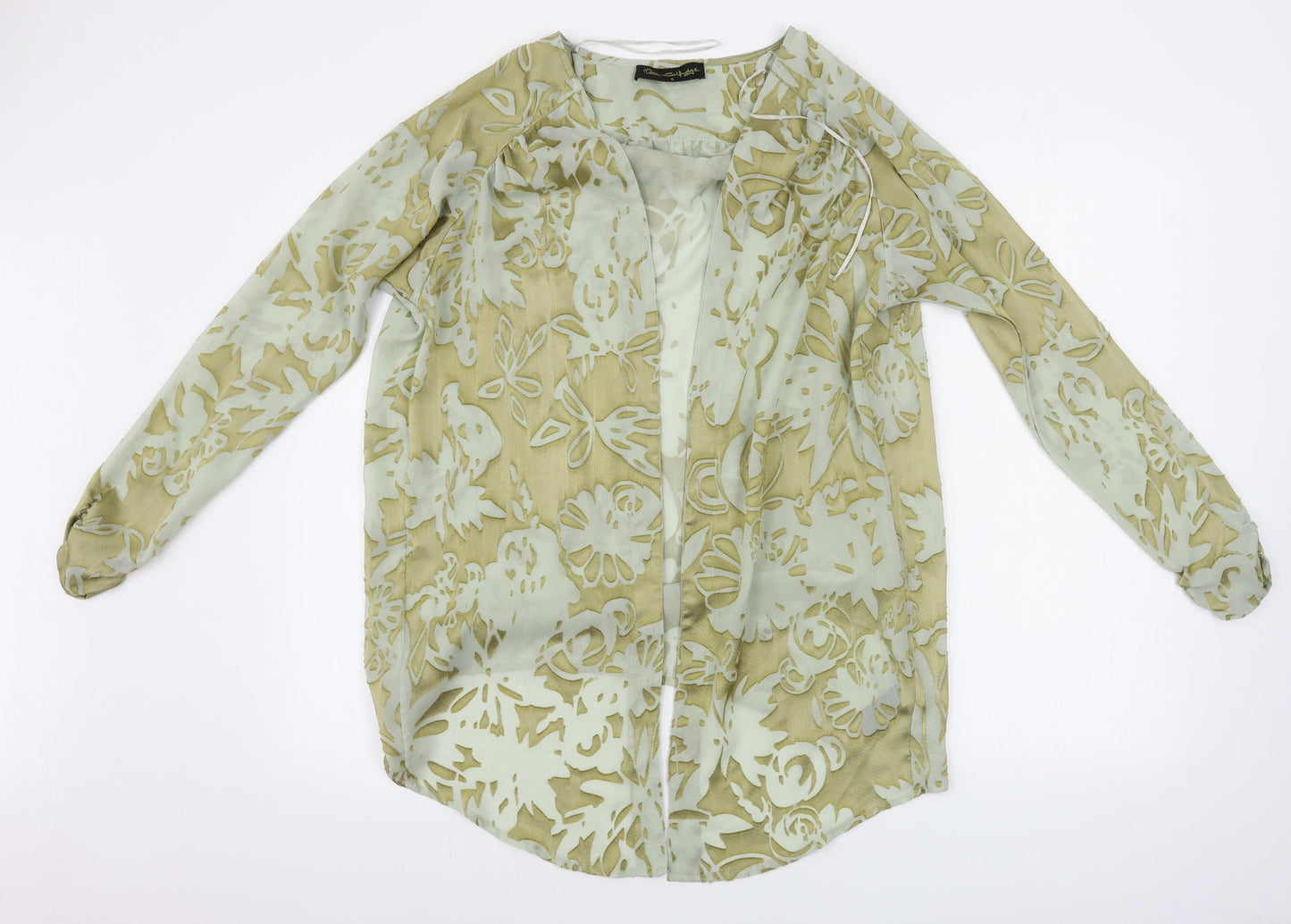 Womens UK Size 8 Miss Selfridge Green Cardigan Jumper