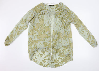 Womens UK Size 8 Miss Selfridge Green Cardigan Jumper