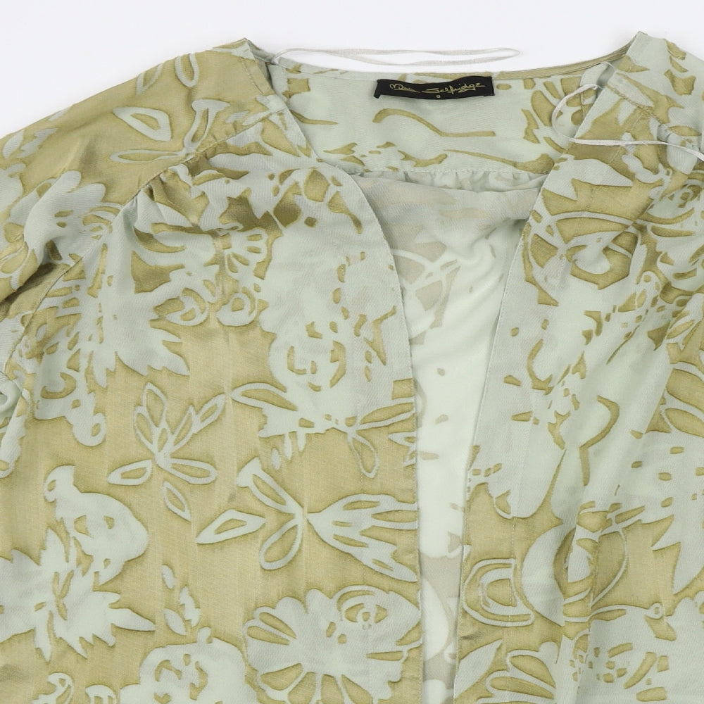 Womens UK Size 8 Miss Selfridge Green Cardigan Jumper