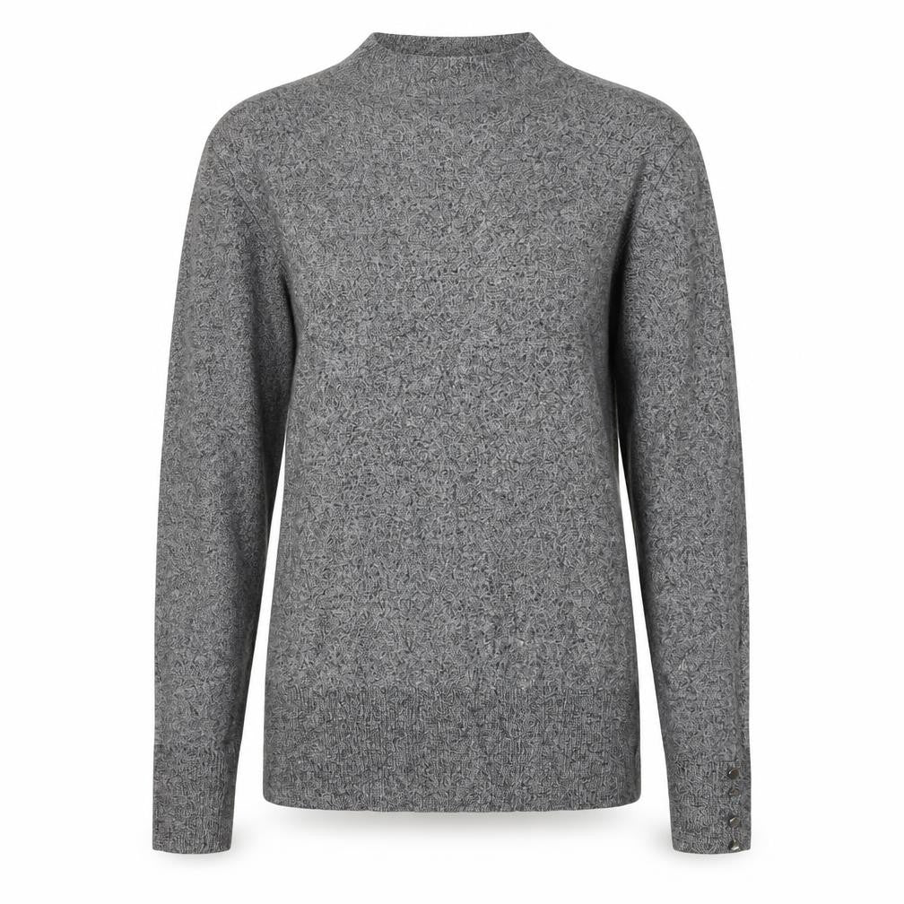 Front view of F&F women’s grey jumper, size UK 10
