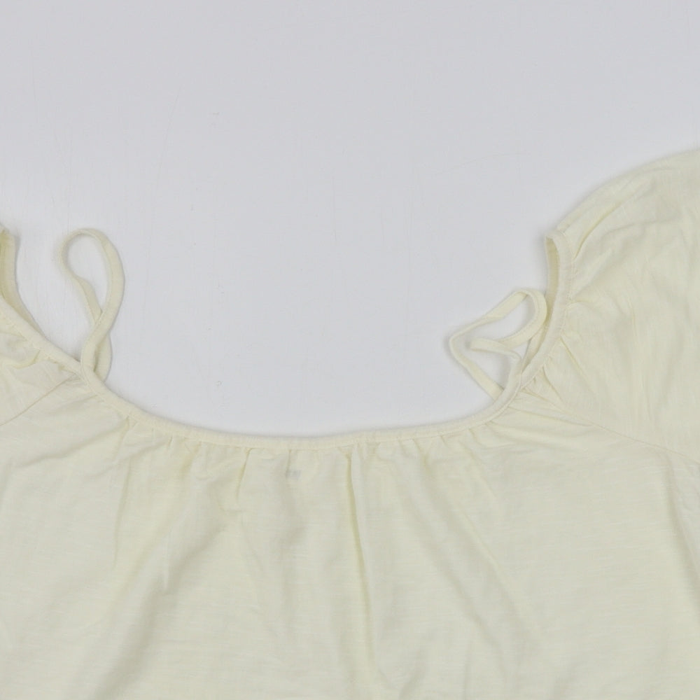 Womens UK Size L H&M Beige Basic Blouse