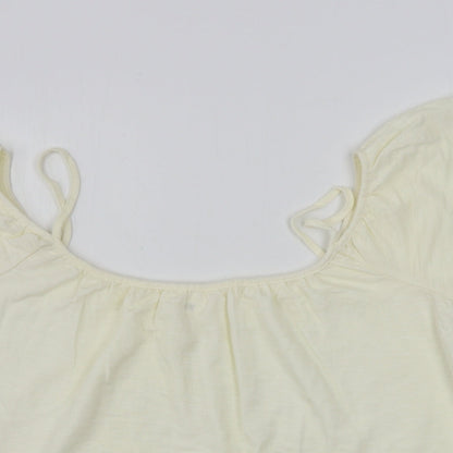 Womens UK Size L H&M Beige Basic Blouse