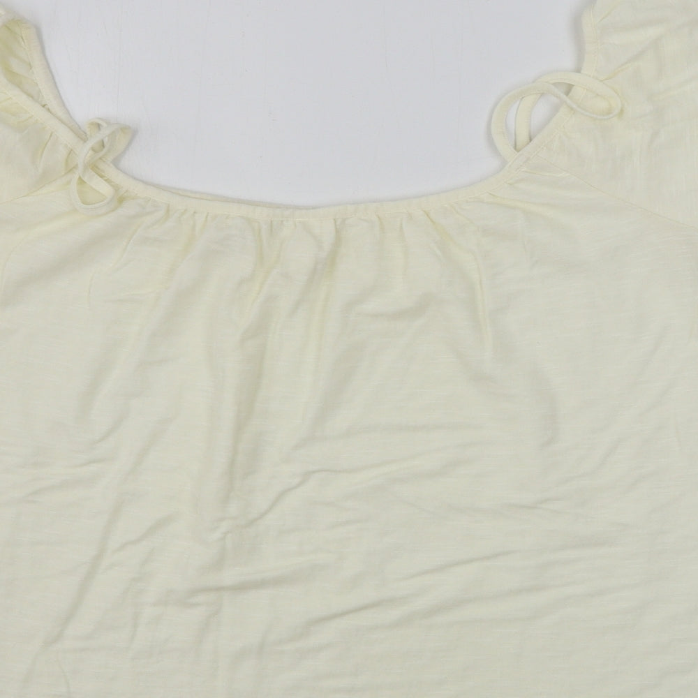 Womens UK Size L H&M Beige Basic Blouse