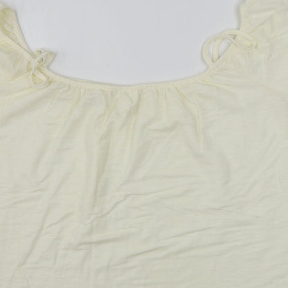 Womens UK Size L H&M Beige Basic Blouse