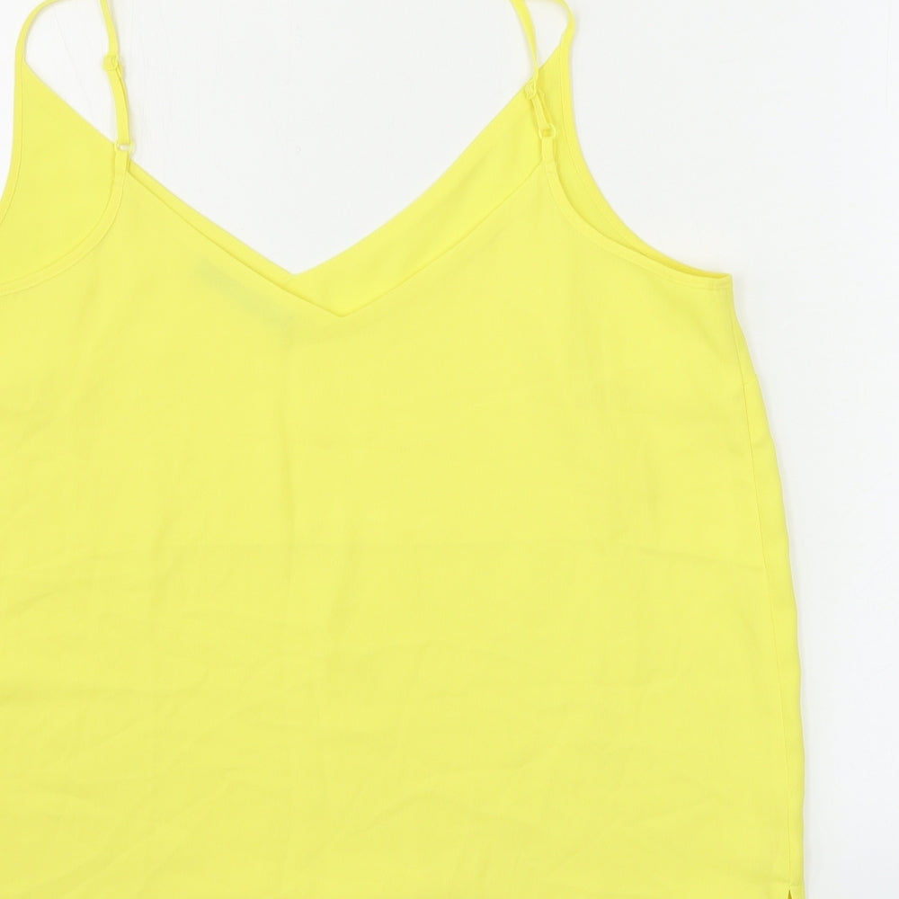 George  Womens Yellow   Basic Blouse Size 14