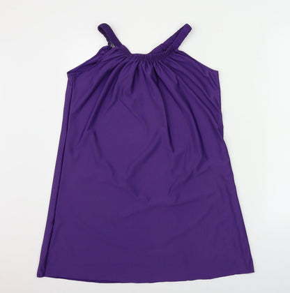 Womens UK Size S Preworn Purple Basic Blouse