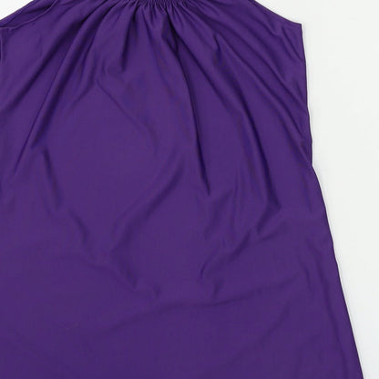 Womens UK Size S Preworn Purple Basic Blouse
