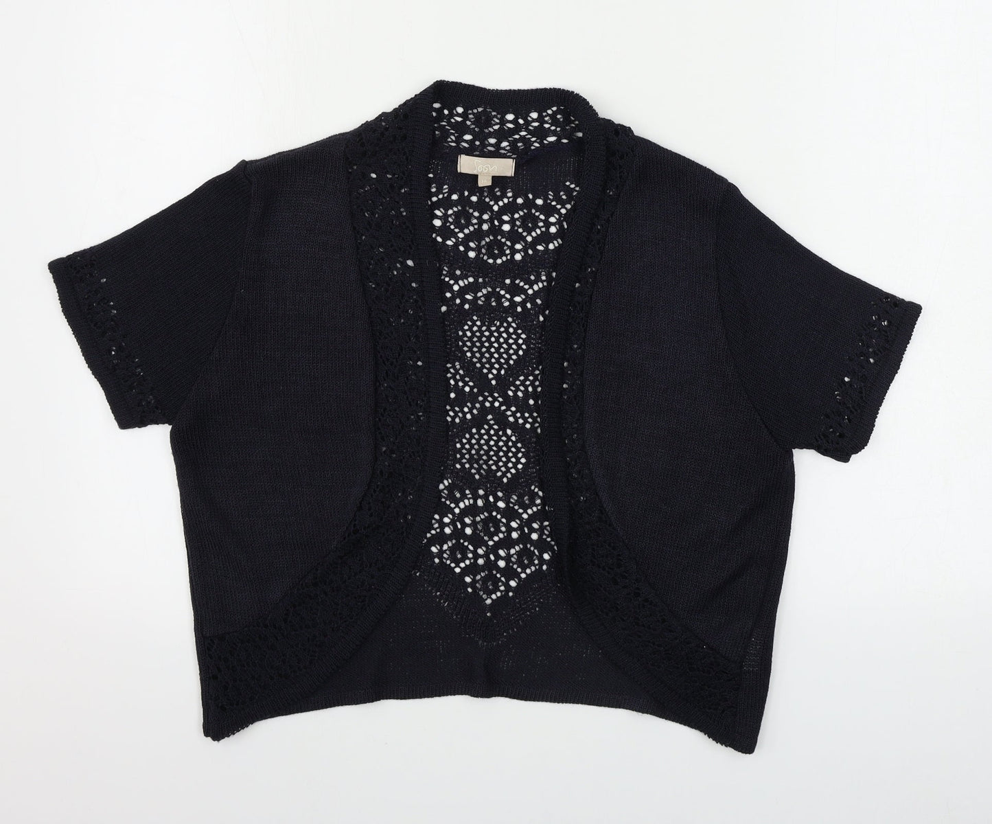 Womens UK Size 16 Soon Black Cardigan Jumper