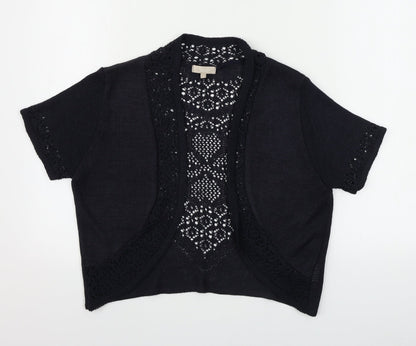 Womens UK Size 16 Soon Black Cardigan Jumper