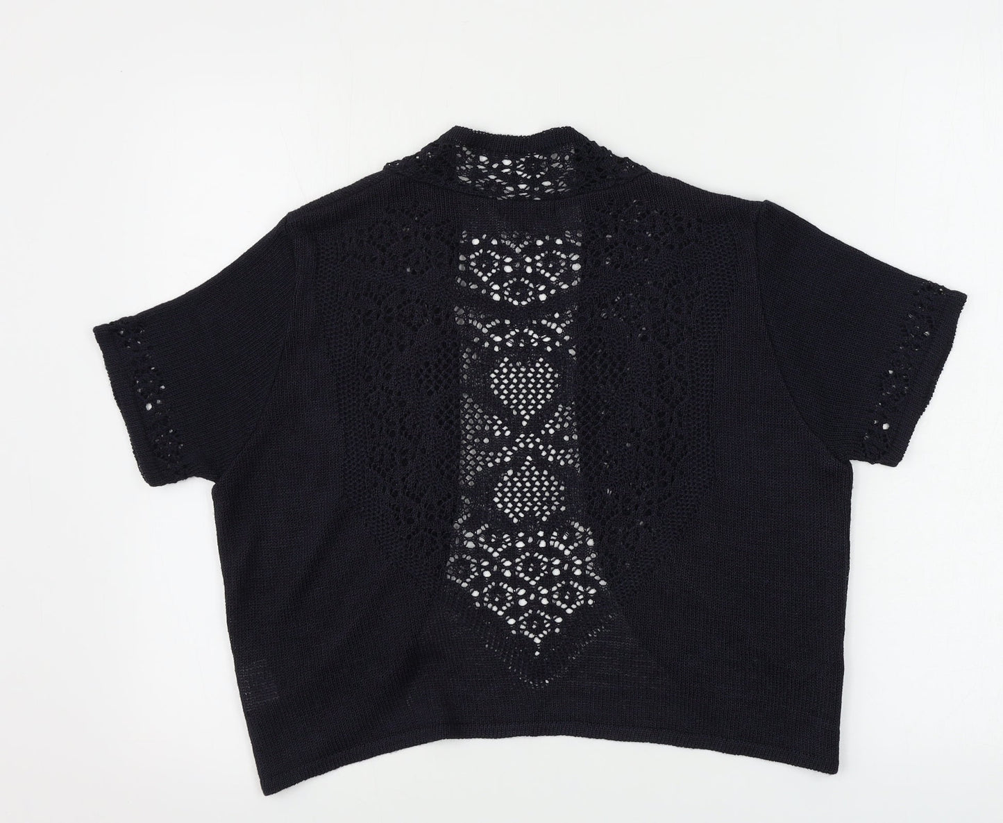 Womens UK Size 16 Soon Black Cardigan Jumper