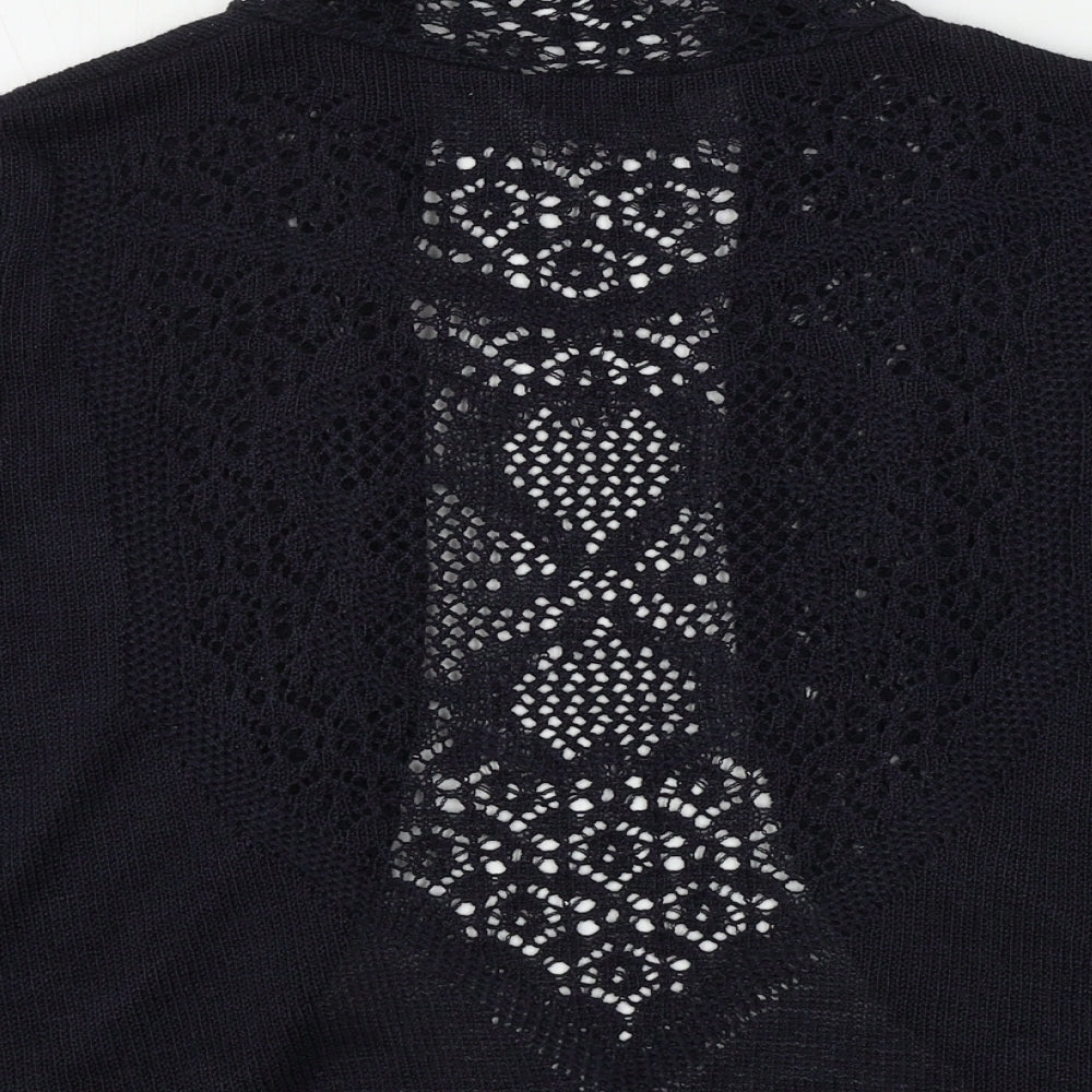 Womens UK Size 16 Soon Black Cardigan Jumper