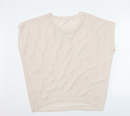 Blue vanilla   Womens Beige   Basic Blouse Size M