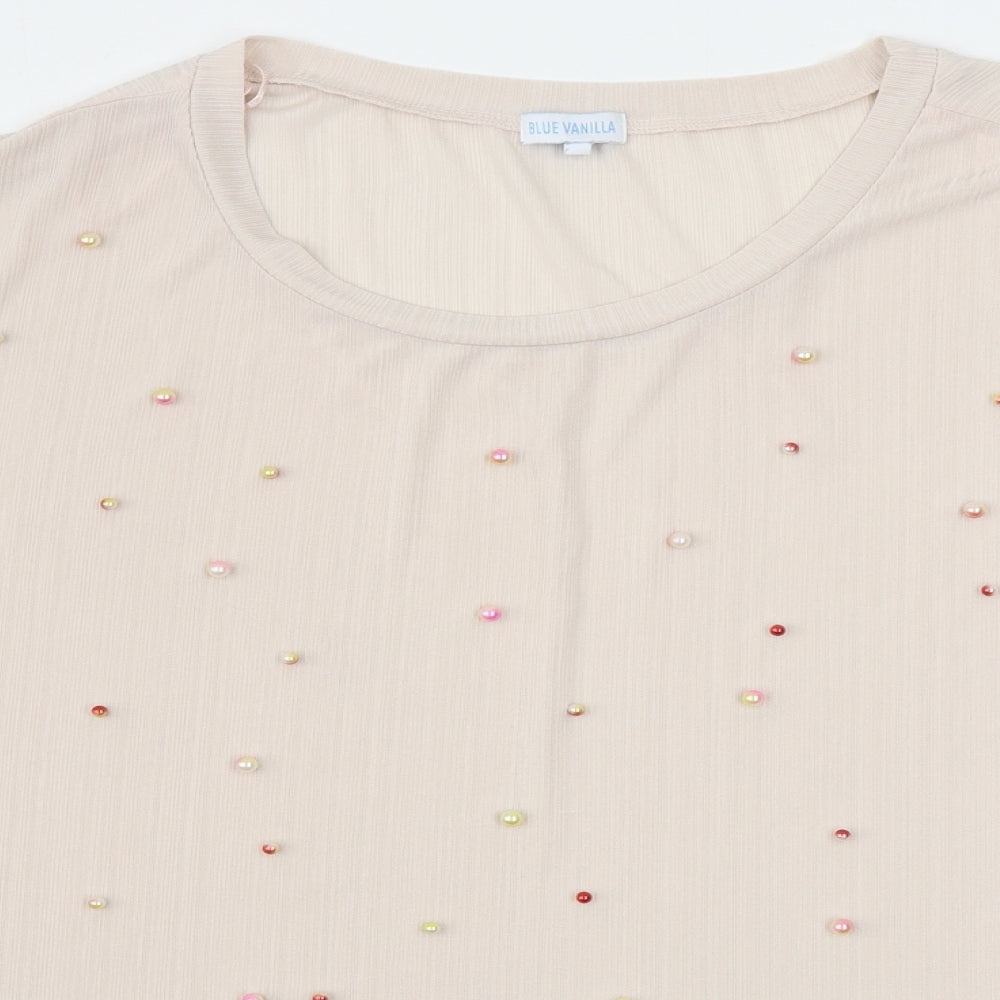 Blue vanilla   Womens Beige   Basic Blouse Size M