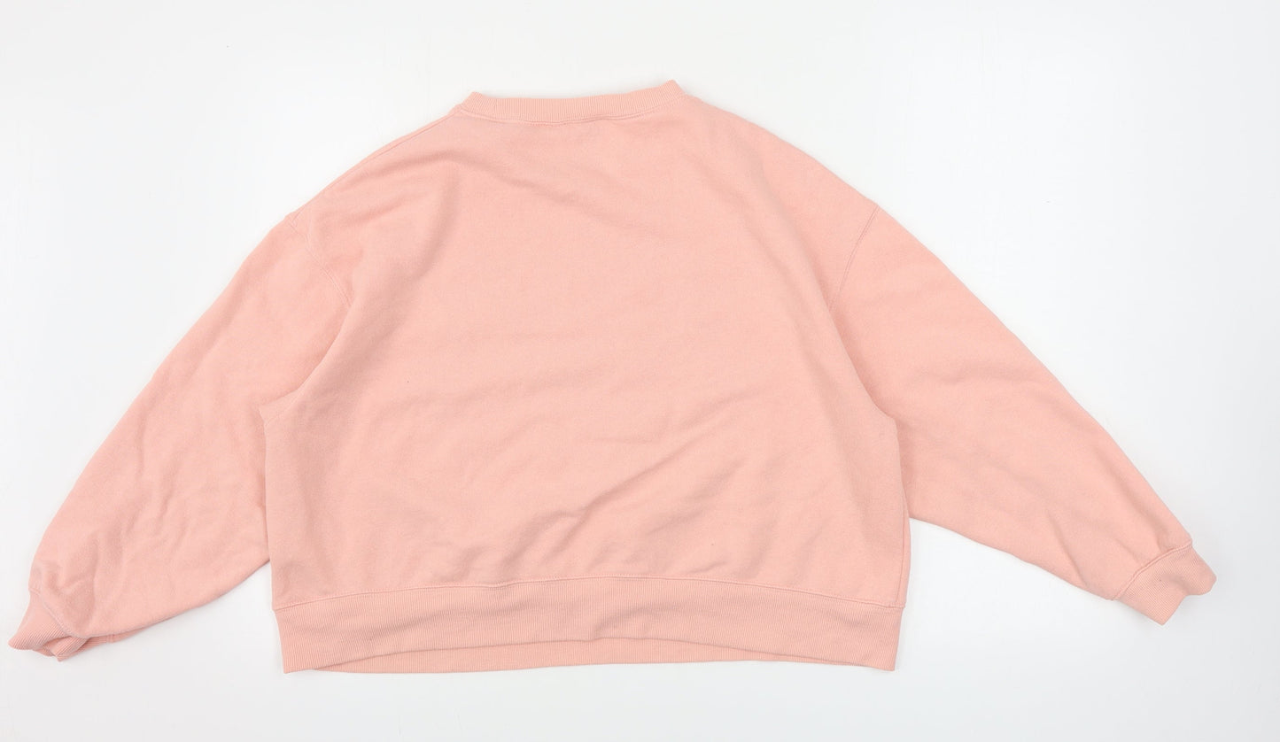 Womens UK Size L New Look Pink Pullover Jumper