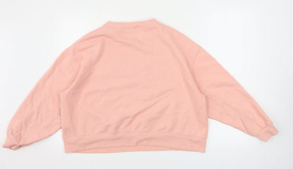 Womens UK Size L New Look Pink Pullover Jumper
